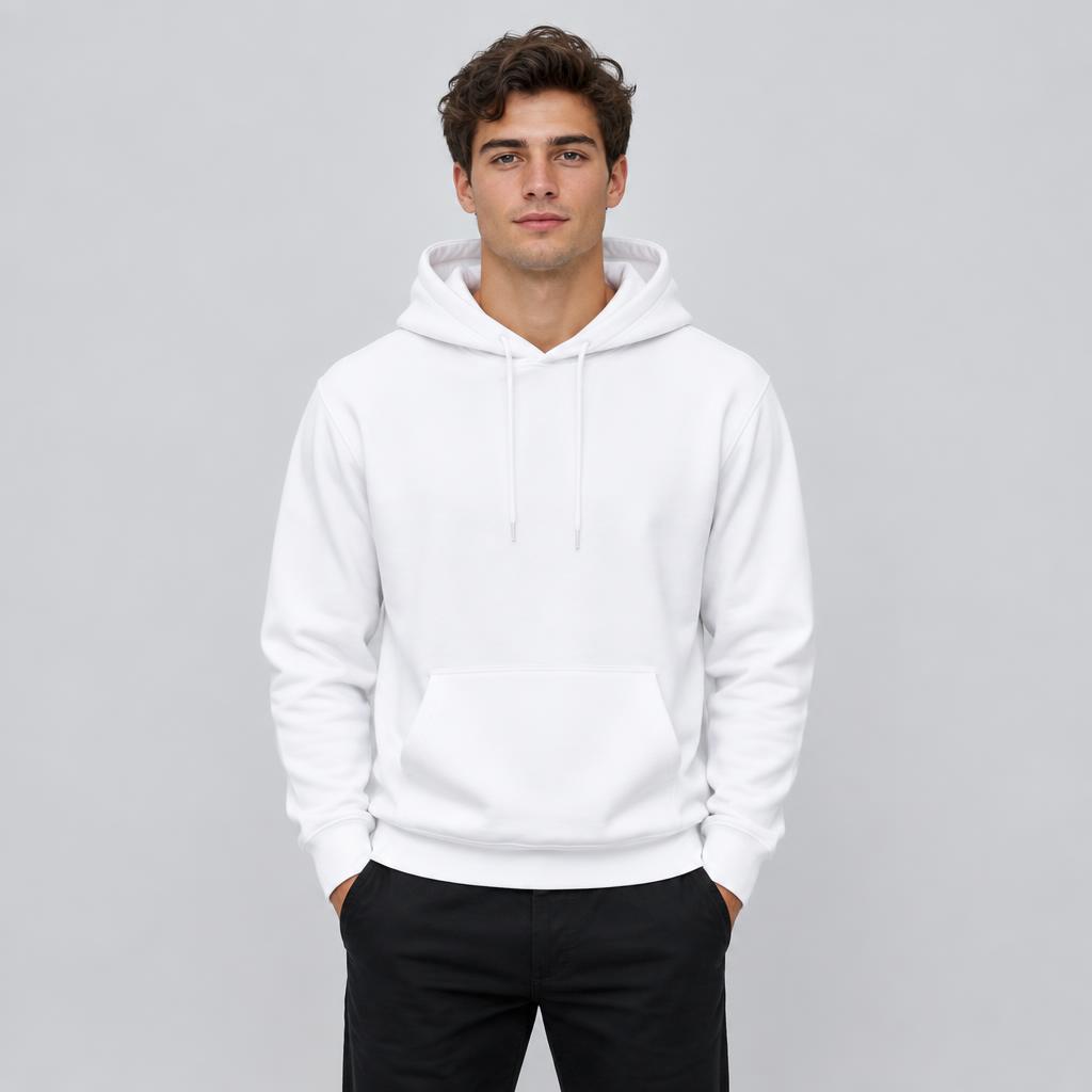 Men model wearing hoodie