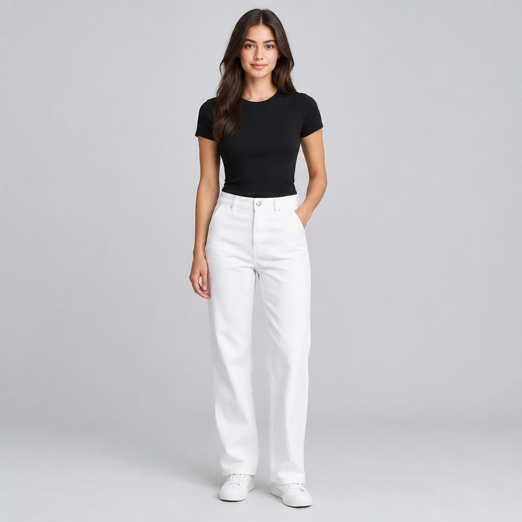Women model wearing pants