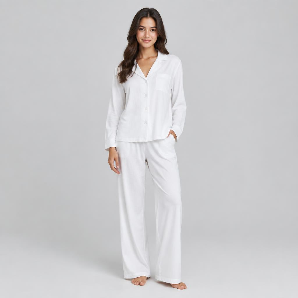 Women model wearing pjs